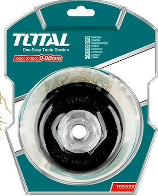 Total TAC31035 Drahtbürste Glocke für Winkelschleifer 75mm Set von 10Stück