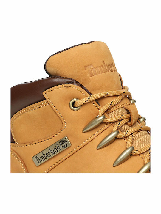 Davis Square Mid Hiker Leather Yellow Men's Boots