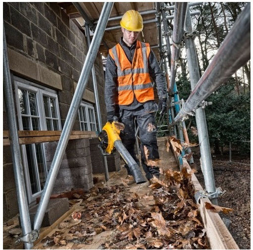 Dewalt Φυσητήρας Χειρός 54V με 1 Μπαταρία 9Ah & Ρύθμιση Έντασης με Μέγιστη Ταχύτητα Αέρα 193km/h