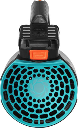 Gardena Powerjet 18V P4A Handheld Leaf Blower with 1 Battery 2.5Ah and Volume Control with Maximum Air Speed 100km/h