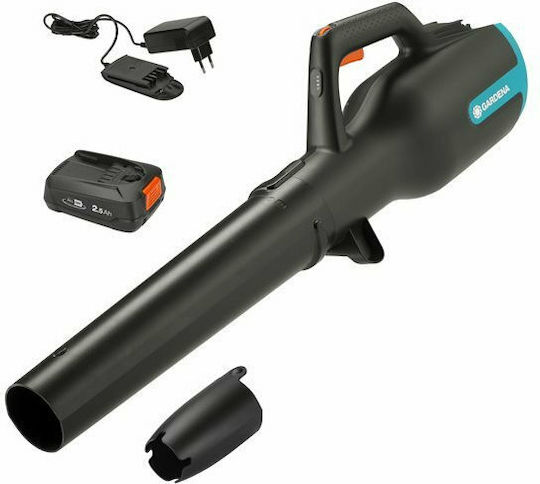 Gardena Powerjet 18v P4a Laubbläser Handheld Akku 18V Solo mit Lautstärkeregelung & Maximaler Luftgeschwindigkeit 100km/h