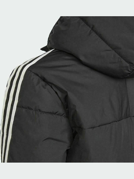 Kids' Sports Jacket Short with Hood Black Adicolor