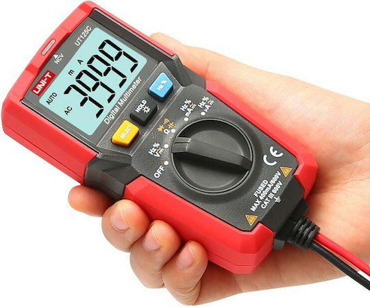 Uni-T Digital Multimeter Pocket True RMS with Buzzer with AC / DC / Resistance / Capacitance / Temperature Measurement UT125C
