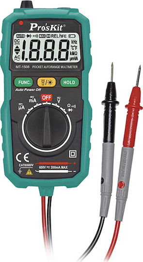 Proskit MT-1508 Digital Multimeter Pocket with Buzzer with AC / DC / Resistance Measurement