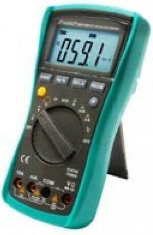 Proskit Ψηφιακό Πολύμετρο με Καπασιτόμετρο True RMS με Buzzer με Μέτρηση AC / DC / Αντίστασης / Χωρητικότητας / Θερμοκρασίας MT-1217