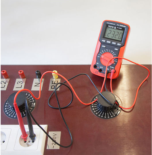 Yato Digitales Multimeter mit AC / DC / Widerstand / Kapazität / Temperaturmessung YT-73087