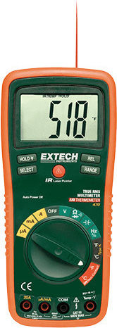 Extech Ψηφιακό Πολύμετρο True RMS με Μέτρηση AC EX470
