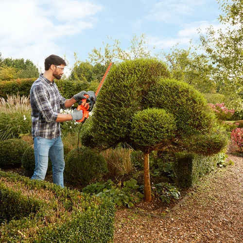 Black & Decker BEHT251 Ηλεκτρικό Μπορντουροψάλιδο 450W με Μήκος Λάμας 50cm