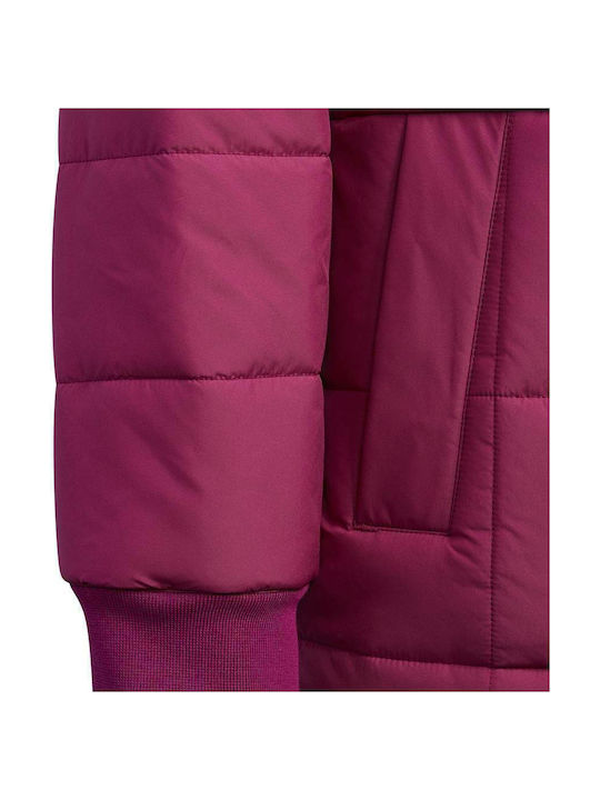 Kids Sports Jacket short Hooded Burgundy
