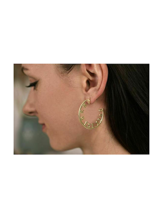 DKNY Earrings Hoops Gold Plated