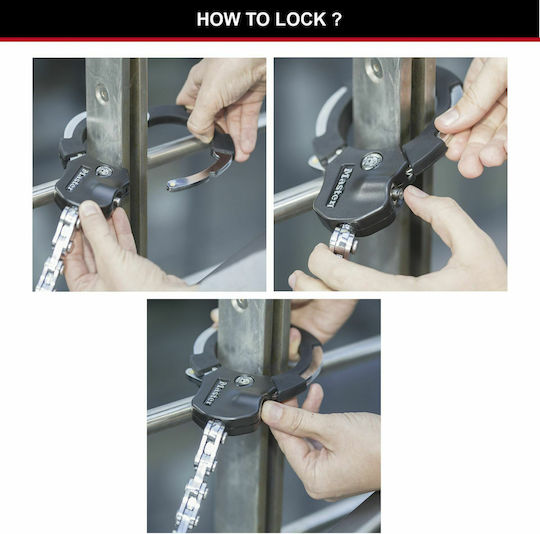 Master Lock Motorcycle Chain Lock Motorcycle Chain Lock in Silver