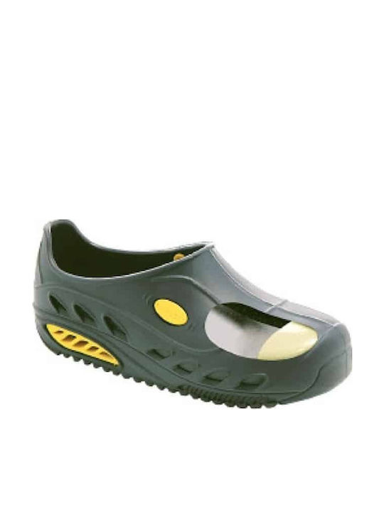 Emanuele Anatomic Black Clogs