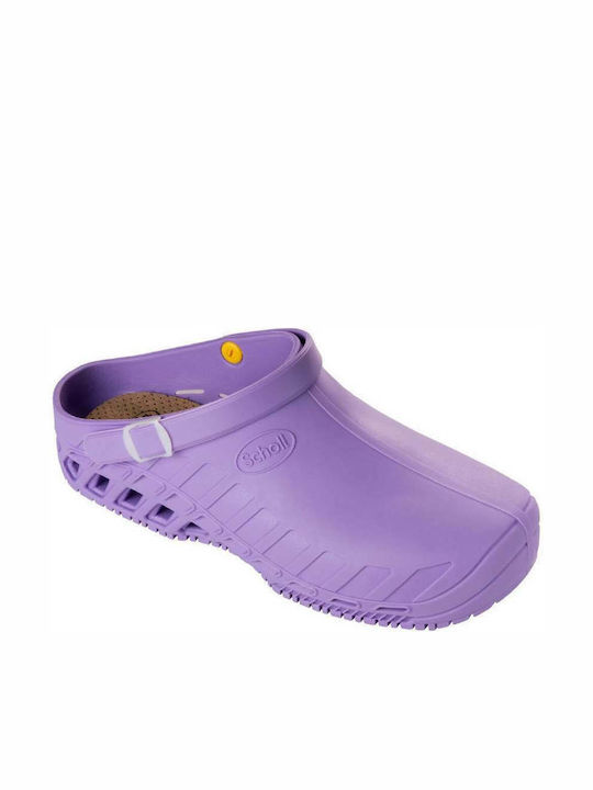 Scholl Evo Γυναικεία Ανατομικά Σαμπό Μωβ