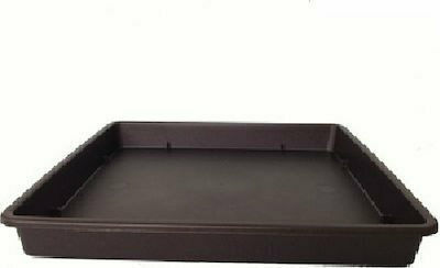 Viomes Linea 594 Plate Pot Plastic Anthracite-Colour of Molybdenum 29x29cm