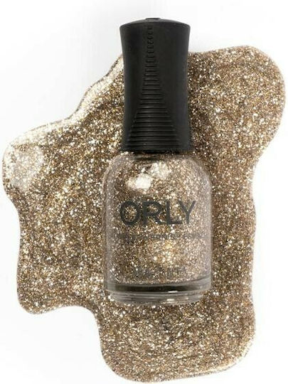 Orly Polish Glitter Βερνίκι Νυχιών Καφέ Halo 18ml