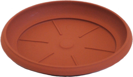 Atmosphera 412 Round Plate Pot Terracotta 12x12cm