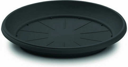 Atmosphera 244 Round Plate Pot Black 32x32cm