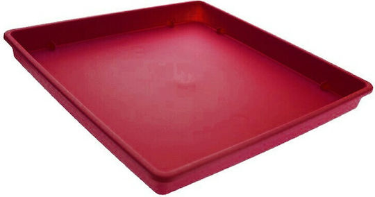Viomes Linea 592 Farfurie Pot Plastic Roșu 25x25buc