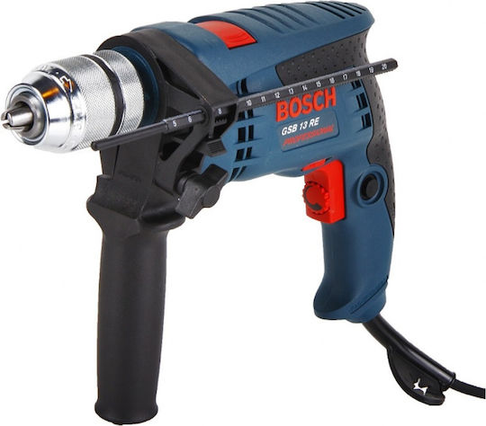 Bosch GSB 13 RE Professional Impact Drill 600W with Case and with Set of 4 drill bits MultiConstruction "RobustLine" CYL-9 (4,5,6,8mm)