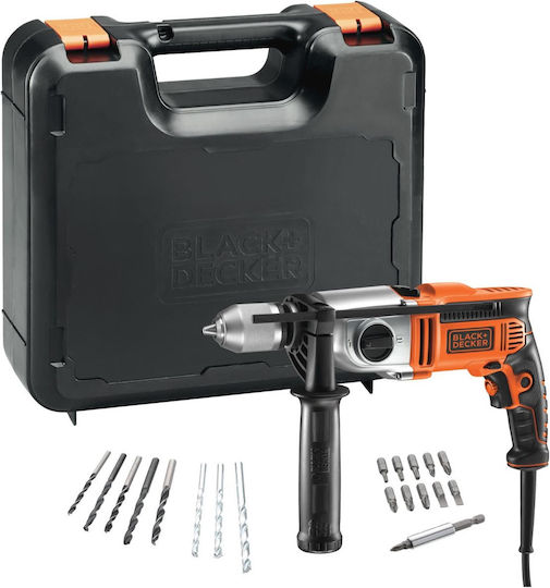 Black & Decker KR911K Κρουστικό Δράπανο 910W με Θήκη
