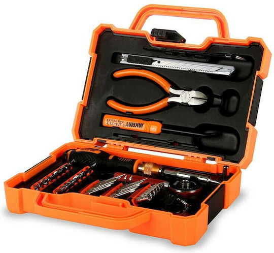 Jakemy Tool Case with 47 Electrician's Tool Set