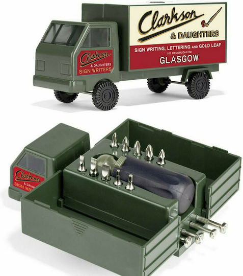 Kikkerland Truck Tool Box Tool Casket with 10 Tools
