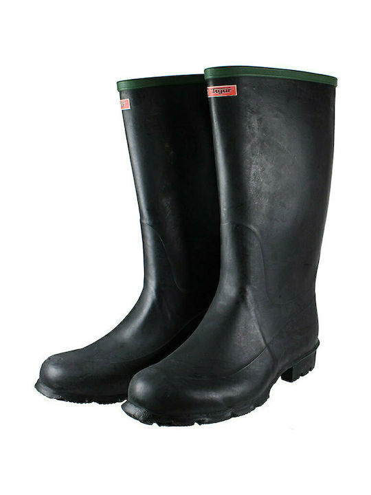 Tigar Non-Slip Work Wellies Knee Black