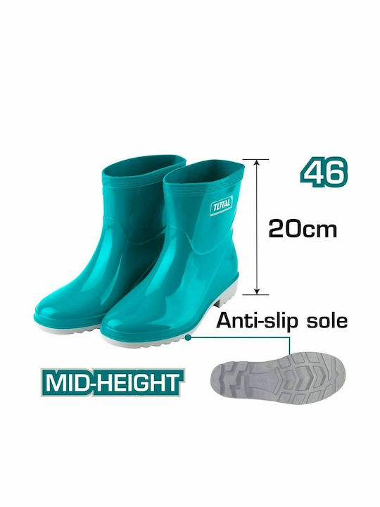 Total Rutschfest Arbeitssicherheitsstiefel Schienbein Türkis