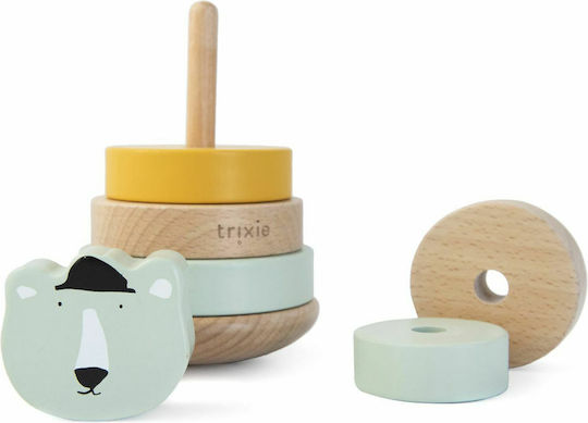 Trixie Stacking Toy Stacking Toy Mr. Polar Bear made of Wood for 12++ Months