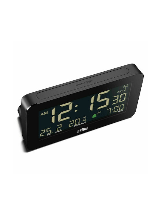 Braun BC10 Επιτραπέζιο Ψηφιακό Ρολόι με Ξυπνητήρι & Ραδιόφωνο Μαύρο 67602