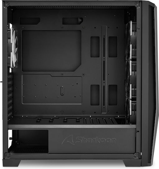 Sharkoon TG7M RGB Gaming Midi Tower Computer Case with Side Window Black