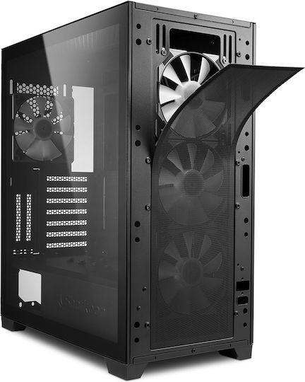 Sharkoon TG7M RGB Gaming Midi Tower Computer Case with Side Window Black