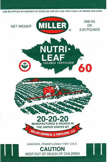 Miller Chemical Nutrileaf Cristal Îngrășământ Azot, Fosfor, Potasiu (30-10-10) 1kg