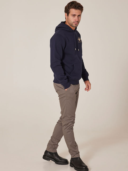 Archive Shield Sweatshirt with Hood Navy