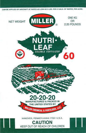 Miller Chemical Nutrileaf Тор Азот, Фосфор, Калий (30-10-10) 2.27kg