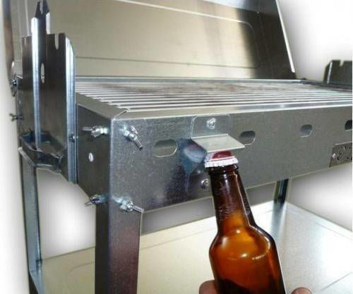 Pitsilos BBQ 800 Galvanized Charcoal Grill with Lid 75cmx35cm