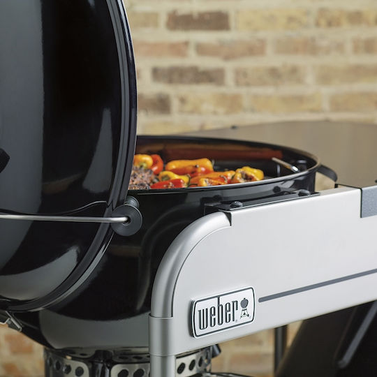 Weber Performer Deluxe GBS Неръждаема Барбекю на Въглища Котел с Капак и Термометър 101x101см