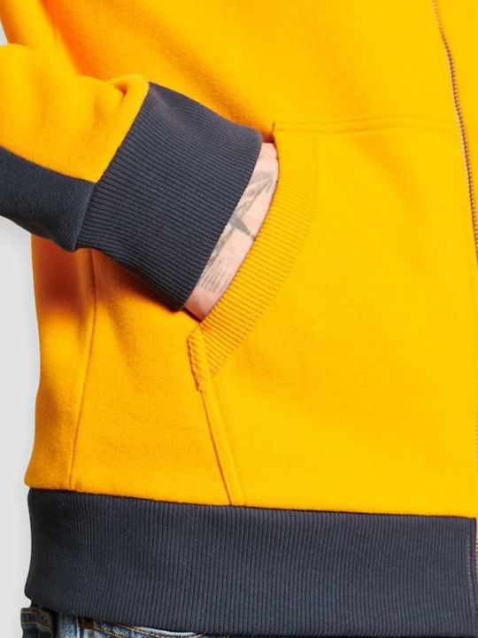 Yellow Hooded Cardigan