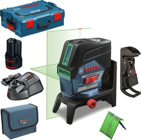 Bosch Self-leveling Linear Laser Level Green Beam 12V with Working Range 20m