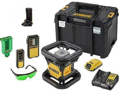 DEWALT DCE079D1G Αυτορυθμιζόμενο Περιστροφικό Αλφάδι Laser Πράσινης Δέσμης 18V με Εύρος Εργασίας 76m
