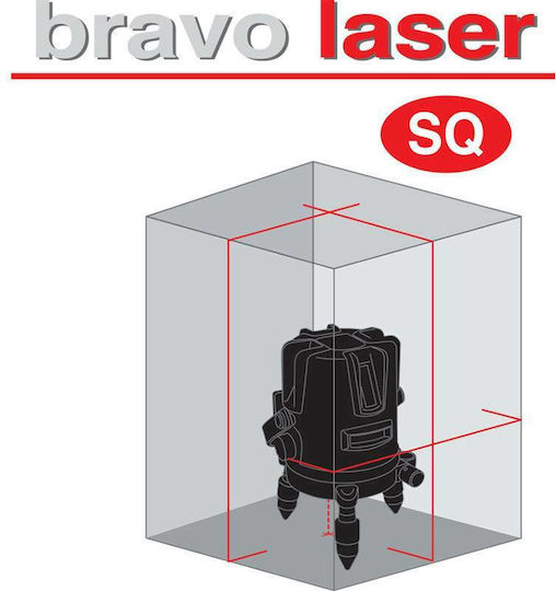 Metrica Bravo SQ Αυτορυθμιζόμενο Αλφάδι Laser Σημείου Κόκκινης Δέσμης 1.5V
