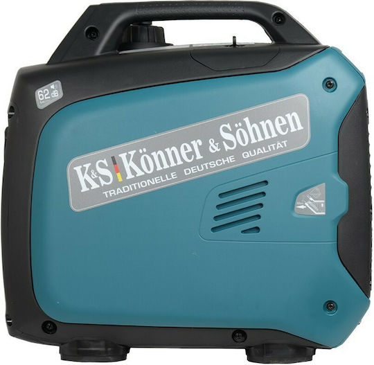 Könner & Söhnen Αθόρυβη Γεννήτρια Βαλιτσάκι Inverter Βενζίνης Τετράχρονη με Χειροκίνητη Μίζα και Μέγιστη Ισχύ 2kVA