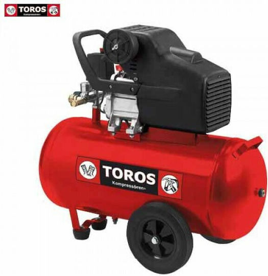 Toros EM 50/2 Μονοφασικό Κομπρεσέρ Αέρος με Ισχύ 2hp και Αεροφυλάκιο 50lt