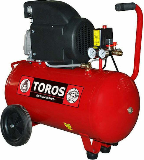 Toros EM 50/2 Μονοφασικό Κομπρεσέρ Αέρος με Ισχύ 2hp και Αεροφυλάκιο 50lt