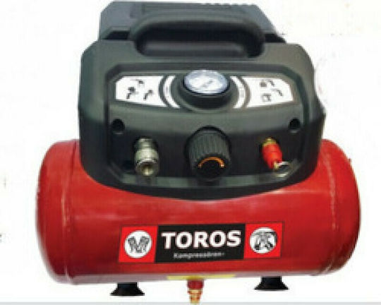 Toros OilFree Single-Phase Air Compressors 96dB with Power 1.5hp and Airtank 6lt 602036