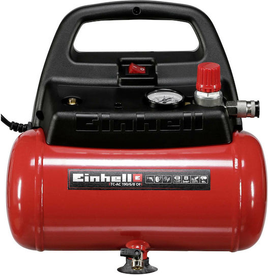 Einhell TH-AC 190/6 OF Single-Phase Air Compressors 97dB with Power 1.5hp and Airtank 6lt 4020495