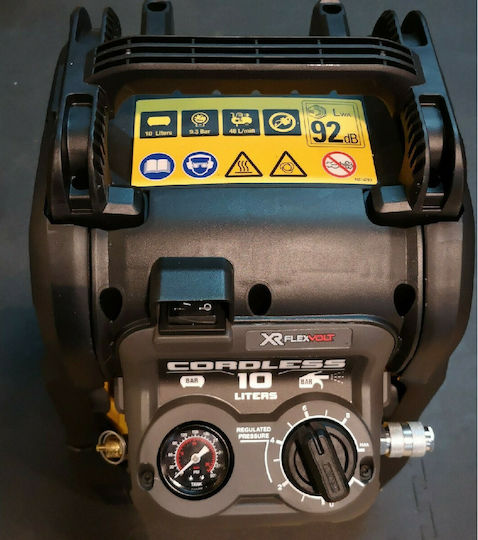 Dewalt Xr Flexvolt Brushless Solo Dreiphasig Luftkompressor mit Druckluftbehälter 10Es DCC1054N