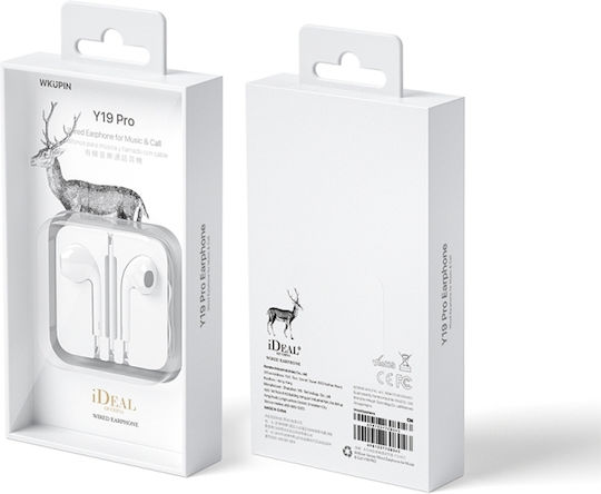 WK Y19 Earbuds Handsfree with Lightning Connector White