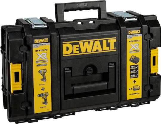 DEWALT DCK266P2 Set Impact Drill Driver & Impact Screwdriver Brushless 18V with 2 Batteries 5Ah and Case