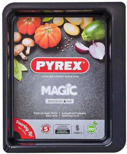 Pyrex Magic Ταψί Φούρνου Αλουμινίου με Αντικολλητική Επίστρωση 23x30cm